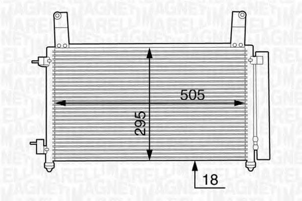 MAGNETI MARELLI BC604 Конденсатор, кондиціонер