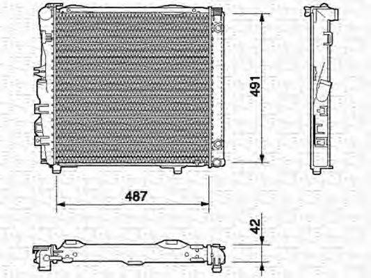 MAGNETI MARELLI BM540 Радіатор, охолодження двигуна